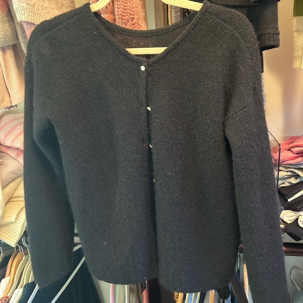 Sezane Gaspard cardigan - black